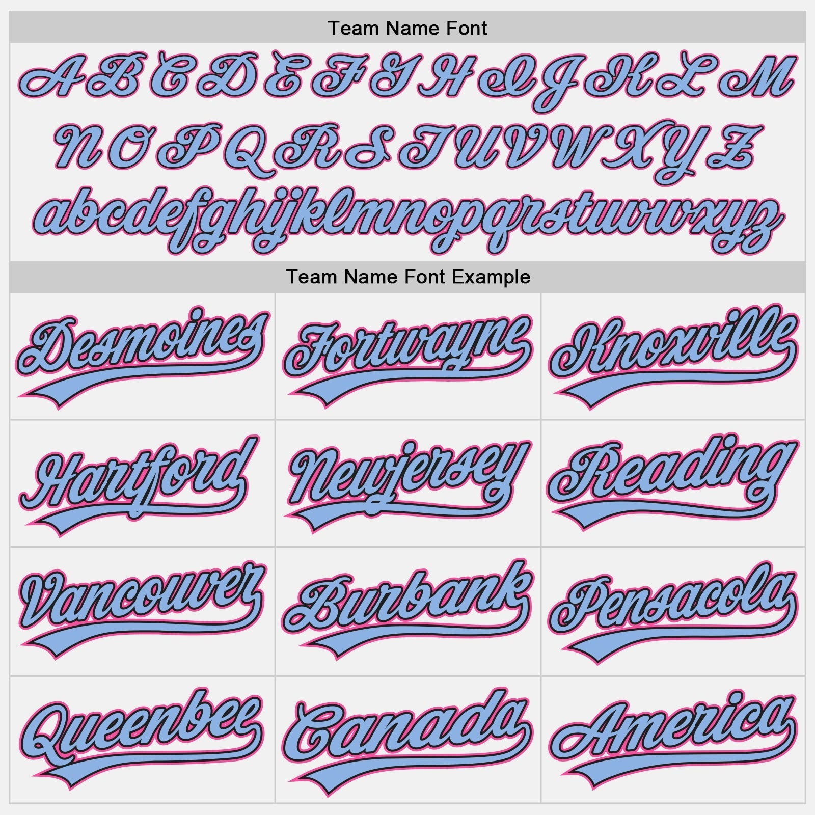 Custom White Light Blue Pinstripe Light Blue Black-Pink Authentic Baseball Jersey baseball jersey product view 4