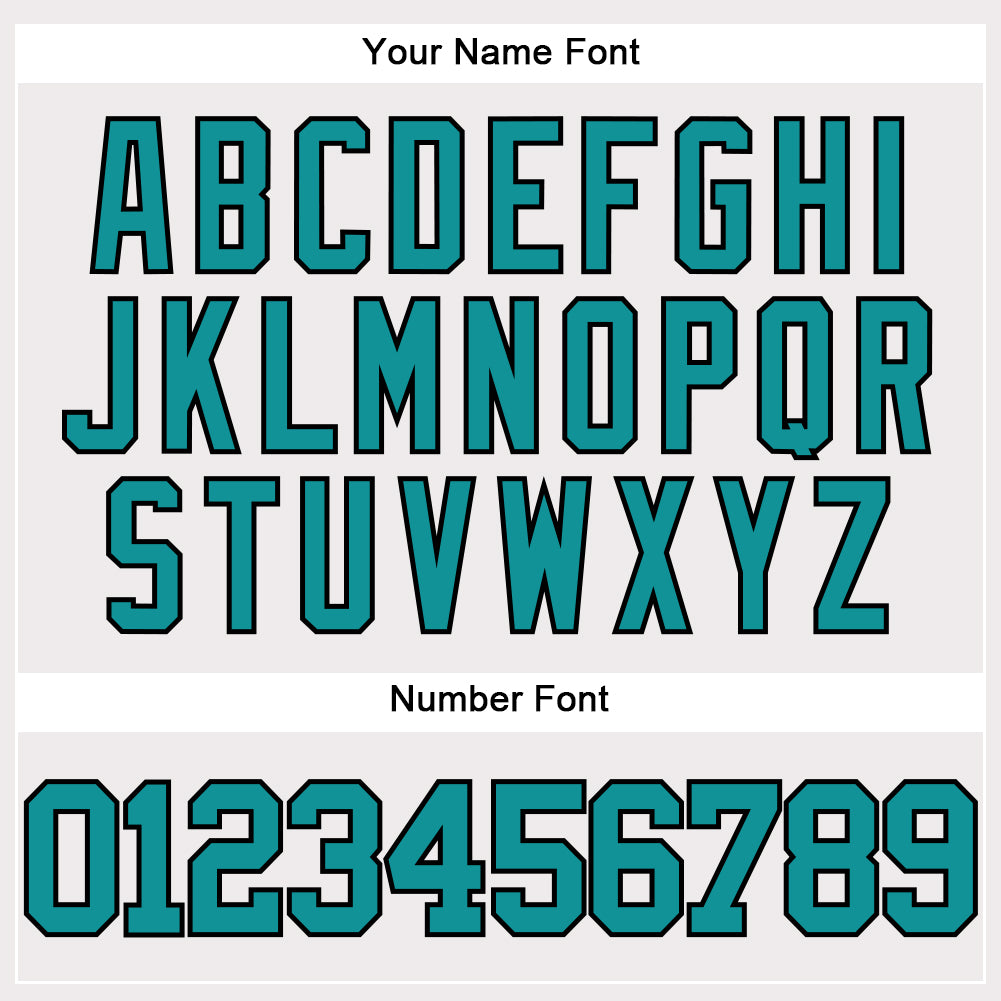 Custom White Teal-Black Authentic Baseball Jersey baseball jersey product view 5