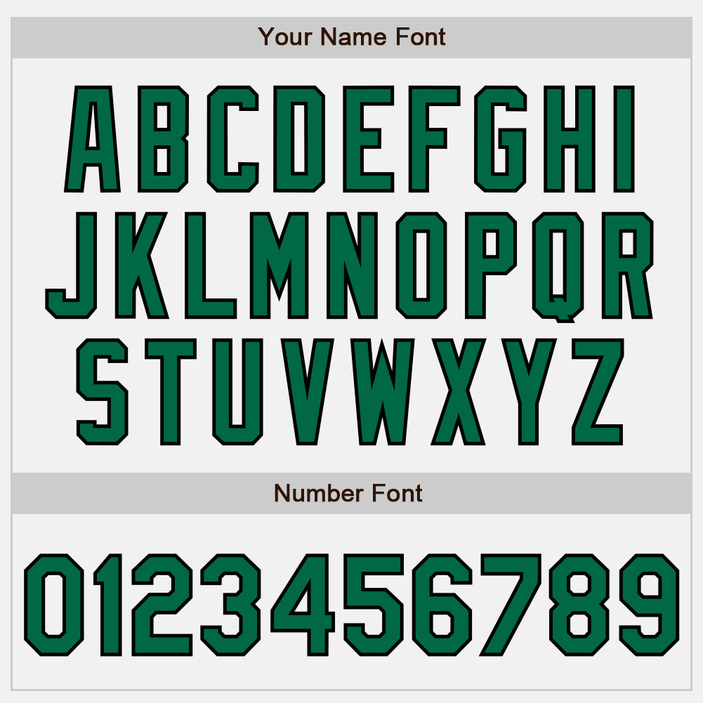 Custom White Kelly Green Pinstripe Black Authentic Baseball Jersey baseball jersey product view 5