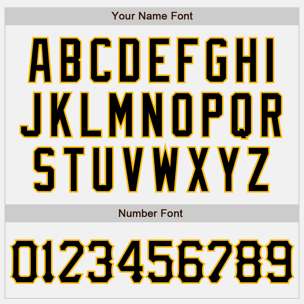 Custom White (Black Gold Pinstripe) Black-Gold Authentic Baseball Jersey baseball jersey product view 5