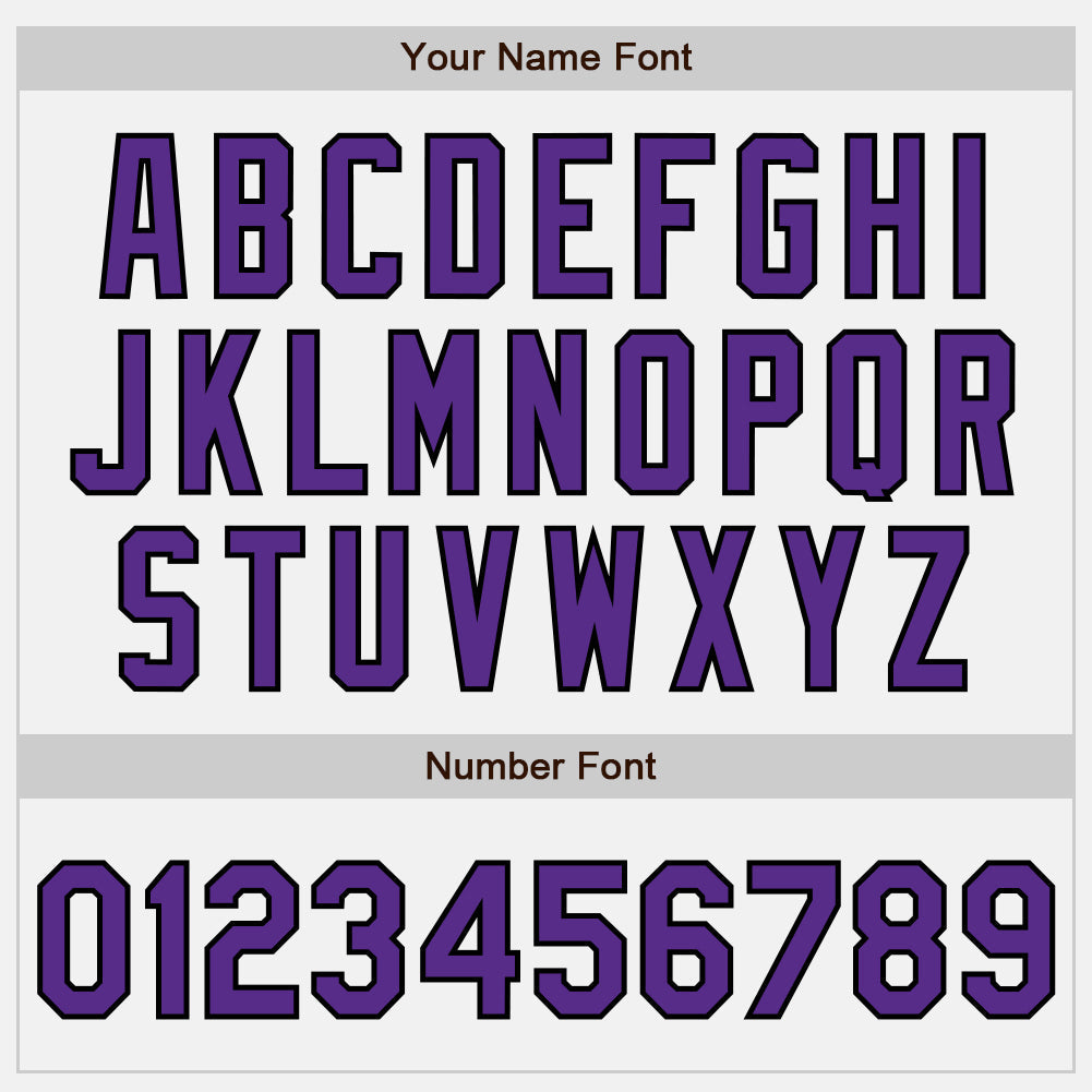 Custom White (Black Purple Pinstripe) Purple-Black Authentic Baseball Jersey baseball jersey product view 5