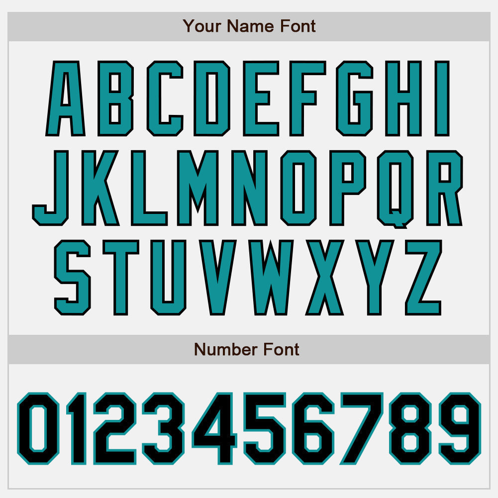Custom White (Black Teal Pinstripe) Black-Teal Authentic Baseball Jersey baseball jersey product view 5