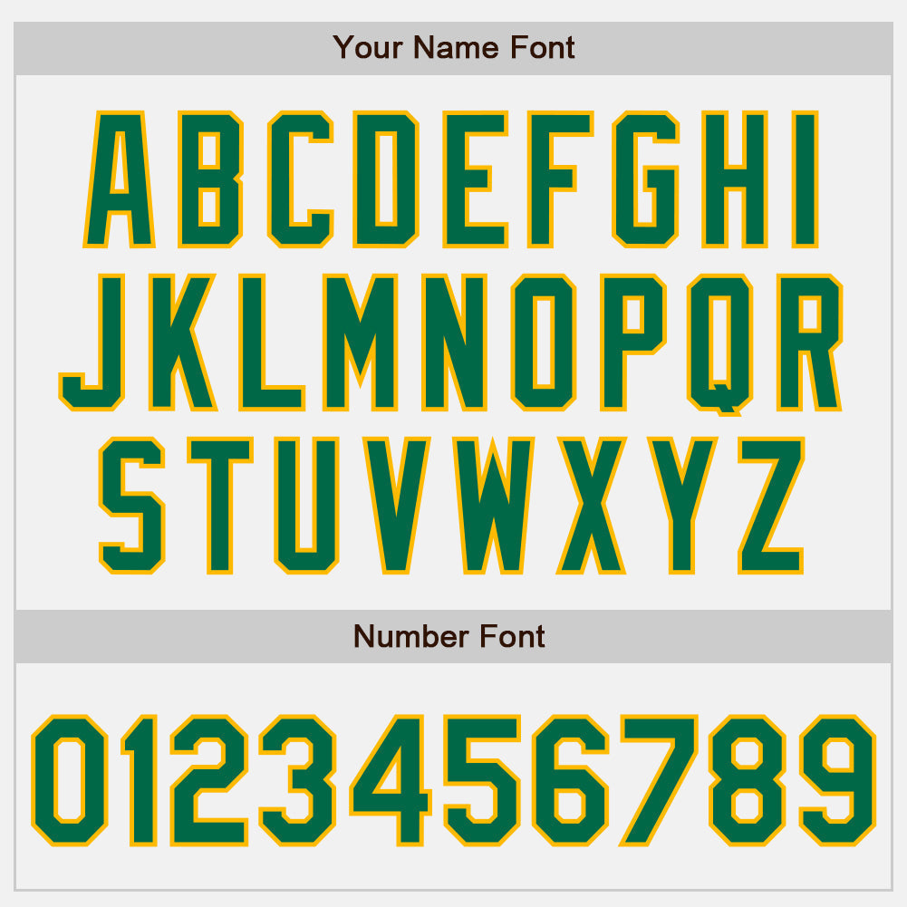 Custom White (Kelly Green Gold Pinstripe) Kelly Green-Gold Authentic Baseball Jersey baseball jersey product view 5