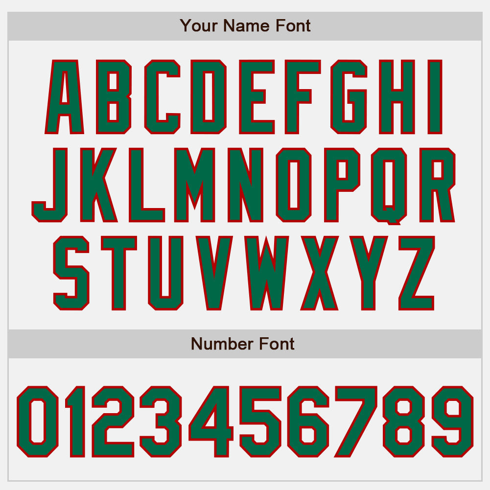 Custom White (Kelly Green Red Pinstripe) Kelly Green-Red Authentic Baseball Jersey baseball jersey product view 5