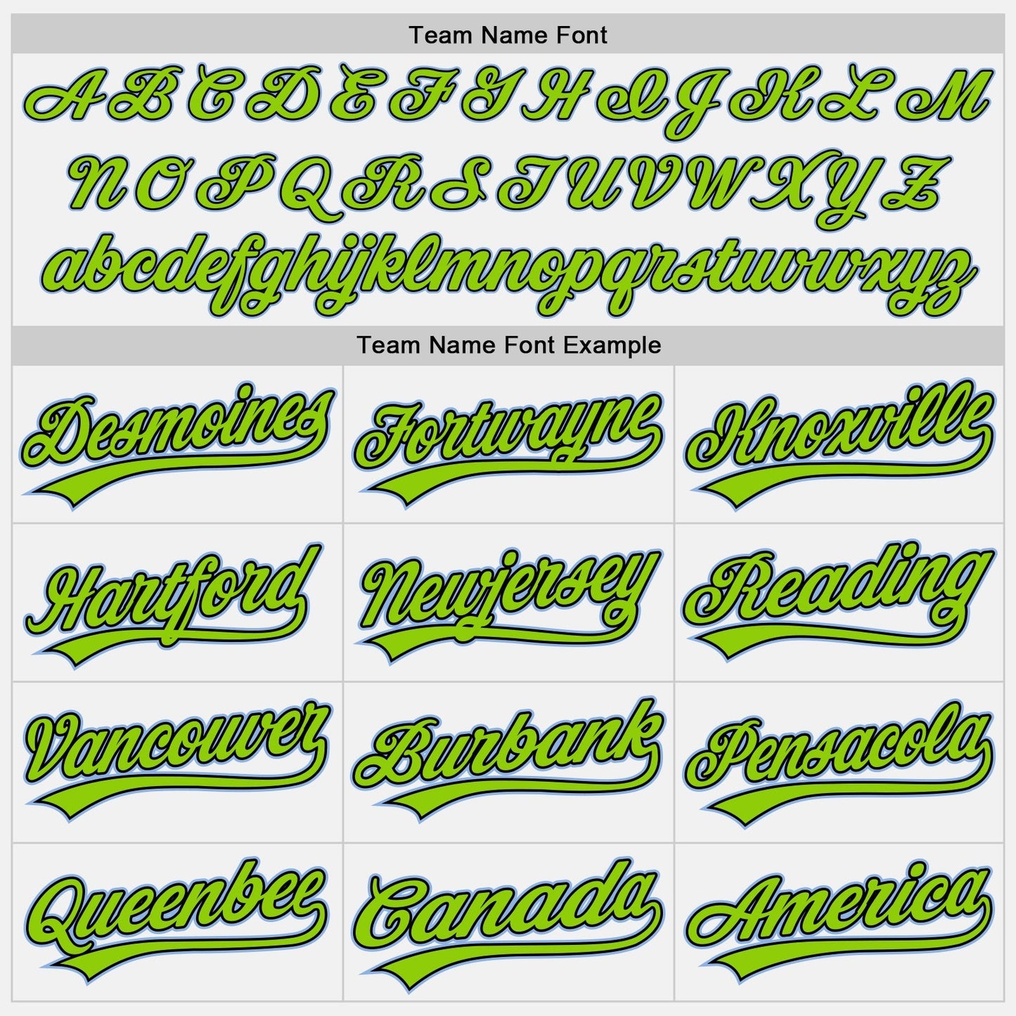 Custom White Light Blue Pinstripe Neon Green-Black Authentic Baseball Jersey baseball jersey product view 4