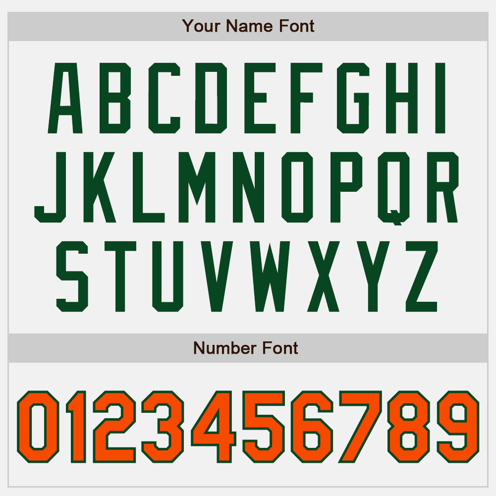 Custom White Orange-Green Authentic Baseball Jersey baseball jersey product view 5