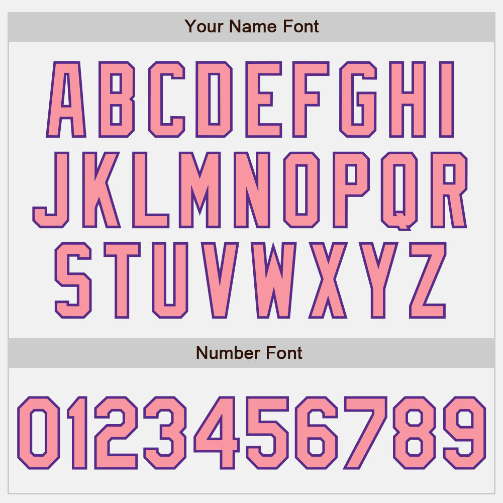 Custom White Medium Pink-Purple Authentic Baseball Jersey baseball jersey product view 5