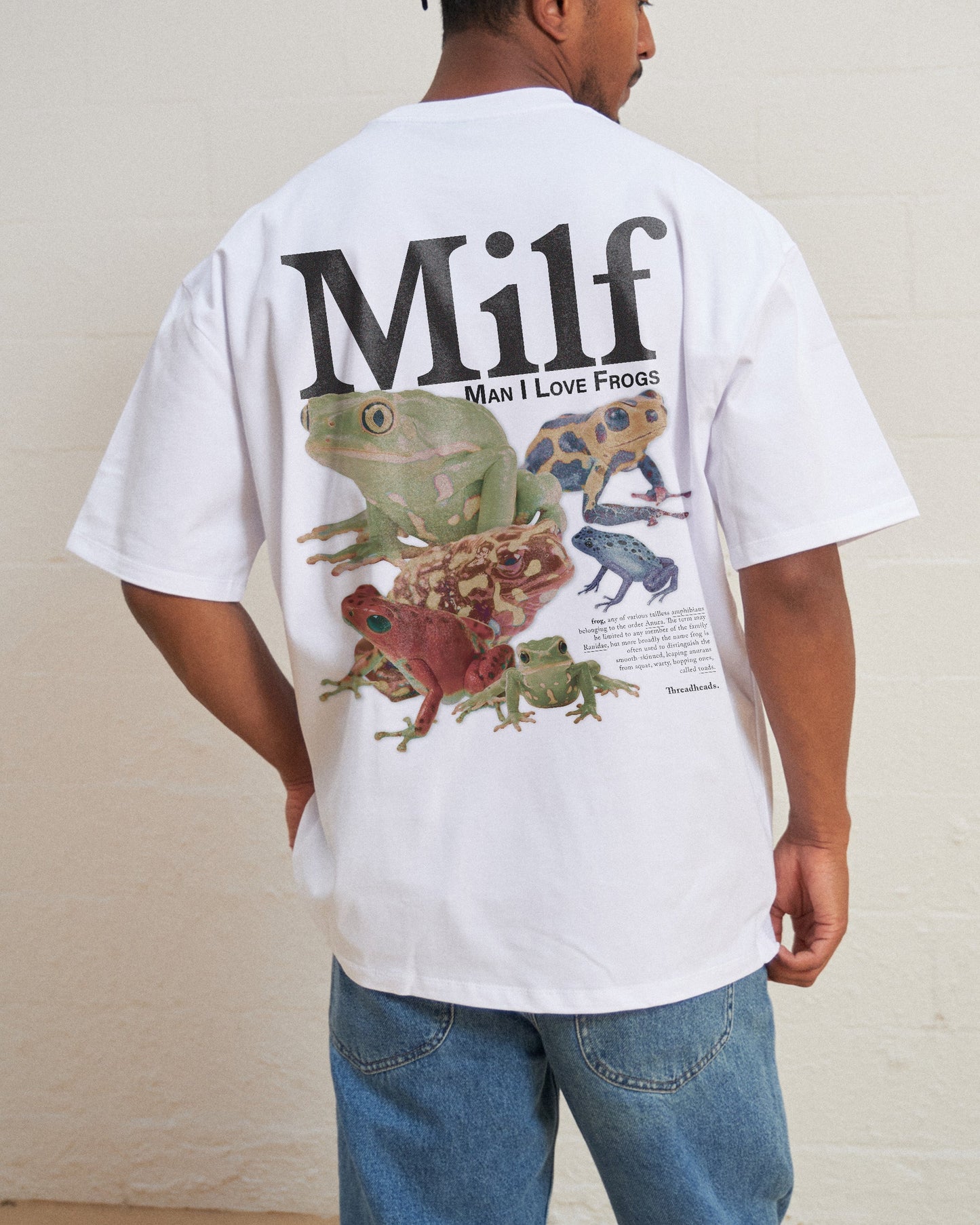 Man I Love Frogs Front and Back Oversized Tee Unisex T-shirt, Sweatshirt, Hoodie, Long Sleeve Tee - T-Shirt, Sweatshirt, Hoodie