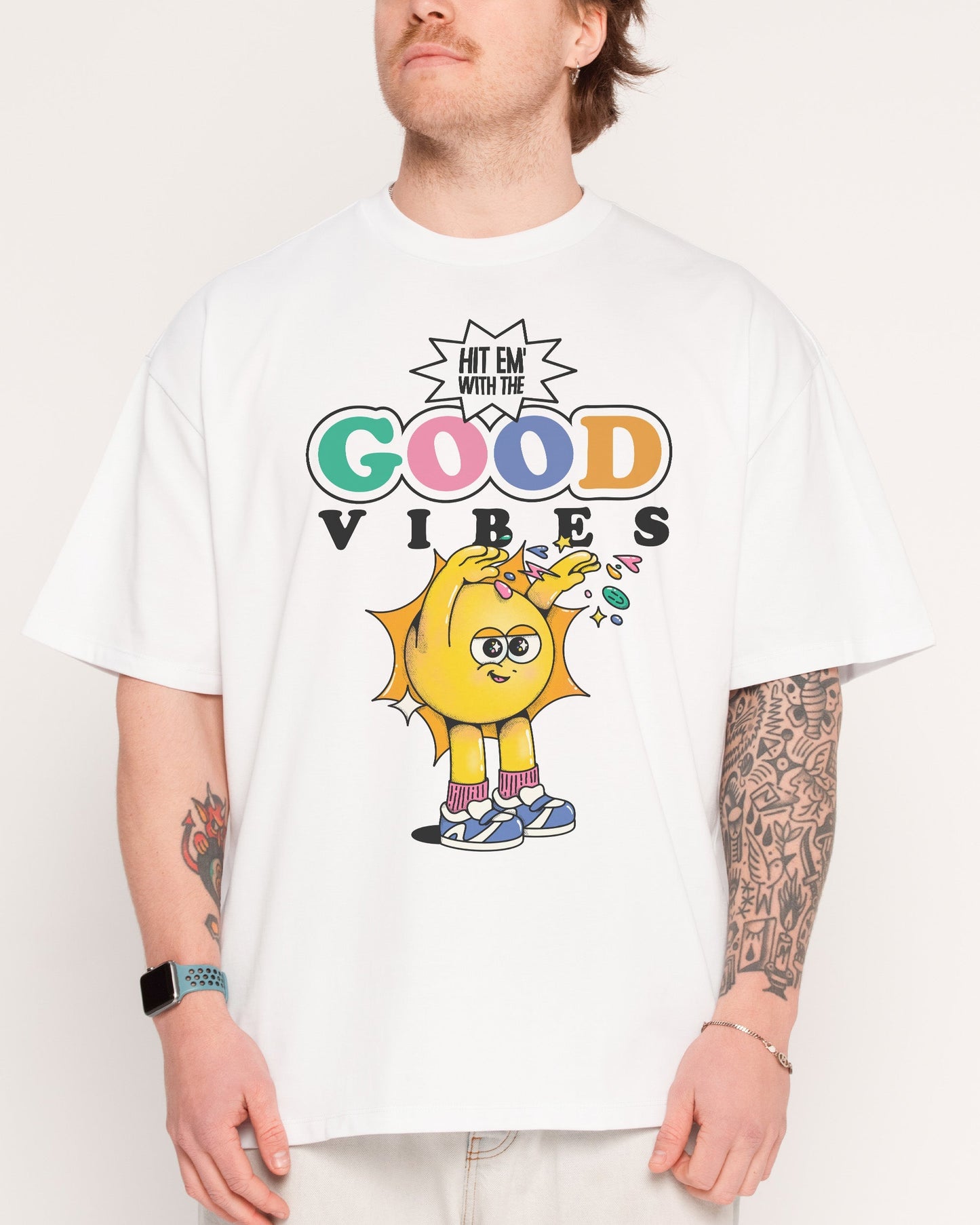 Good Vibes Oversized Tee Unisex T-shirt, Sweatshirt, Hoodie, Long Sleeve Tee - T-Shirt, Sweatshirt, Hoodie