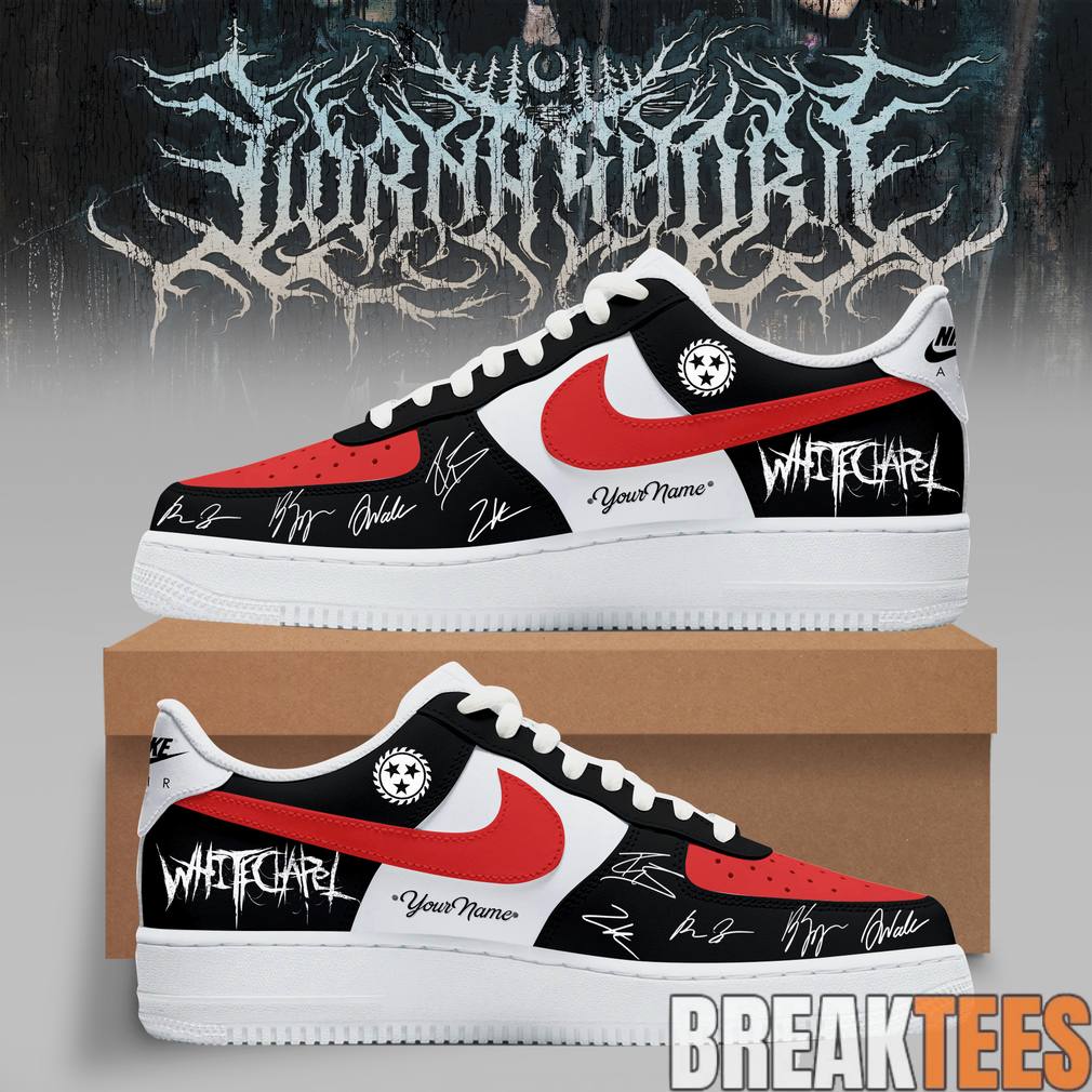 Whitechapel Tour 2026 Custom Air Force 1 Shoes Unisex T-shirt, Sweatshirt, Hoodie, Long Sleeve Tee - T-Shirt, Sweatshirt, Hoodie