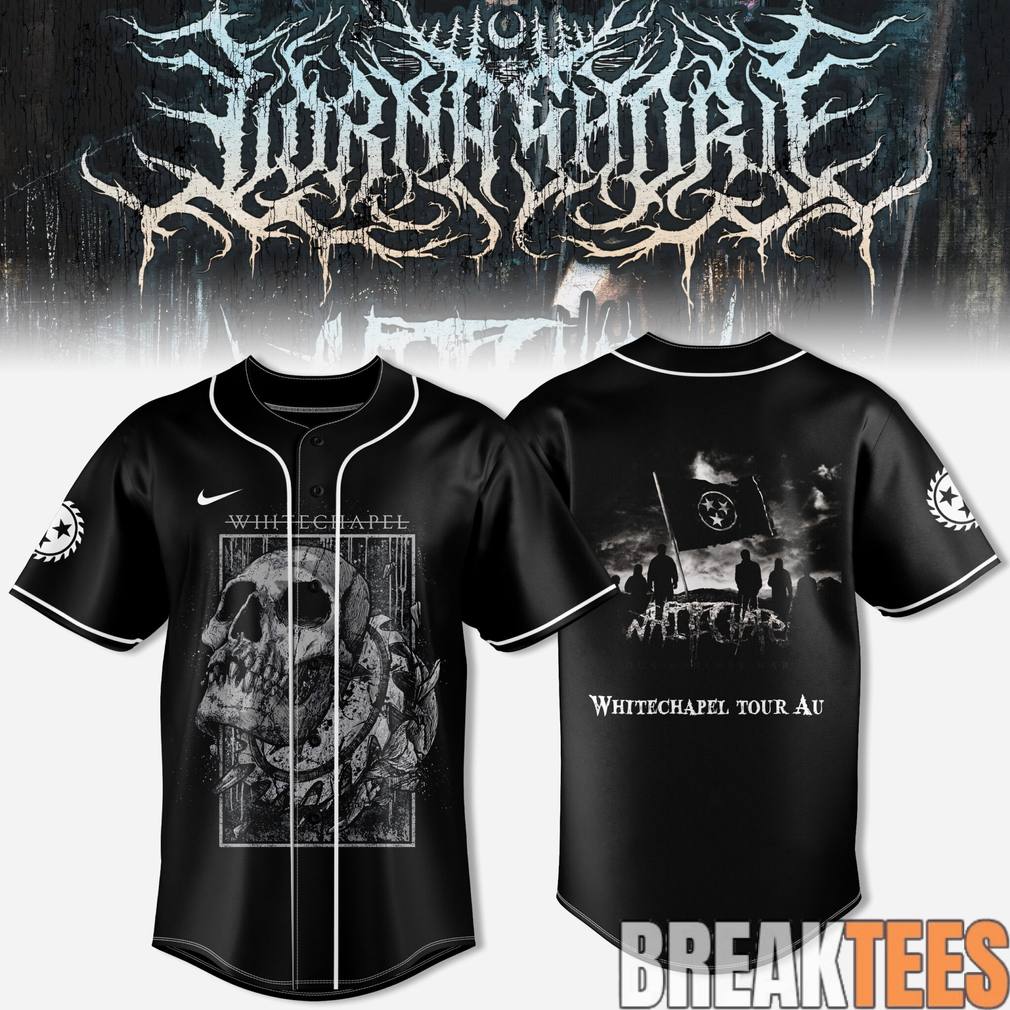 Whitechapel Tour 2026 Special Baseball Jersey Unisex T-shirt, Sweatshirt, Hoodie, Long Sleeve Tee - T-Shirt, Sweatshirt, Hoodie