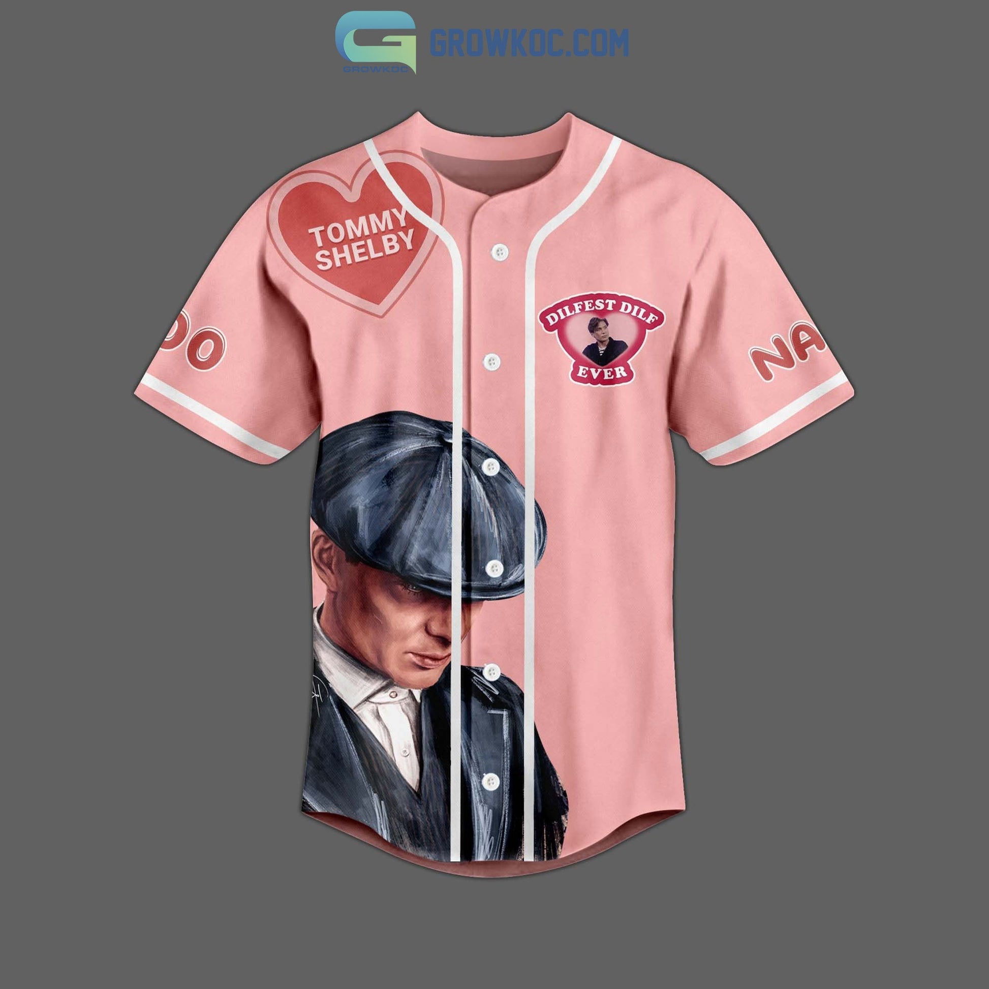 Why I Love Tommy Shelby Dilfest Dilf Ever Personalized Baseball Jersey baseball jersey product view 2