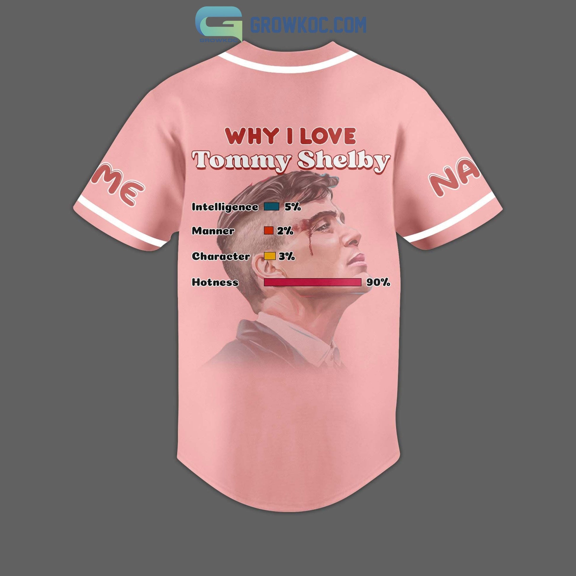 Why I Love Tommy Shelby Dilfest Dilf Ever Personalized Baseball Jersey baseball jersey product view 3