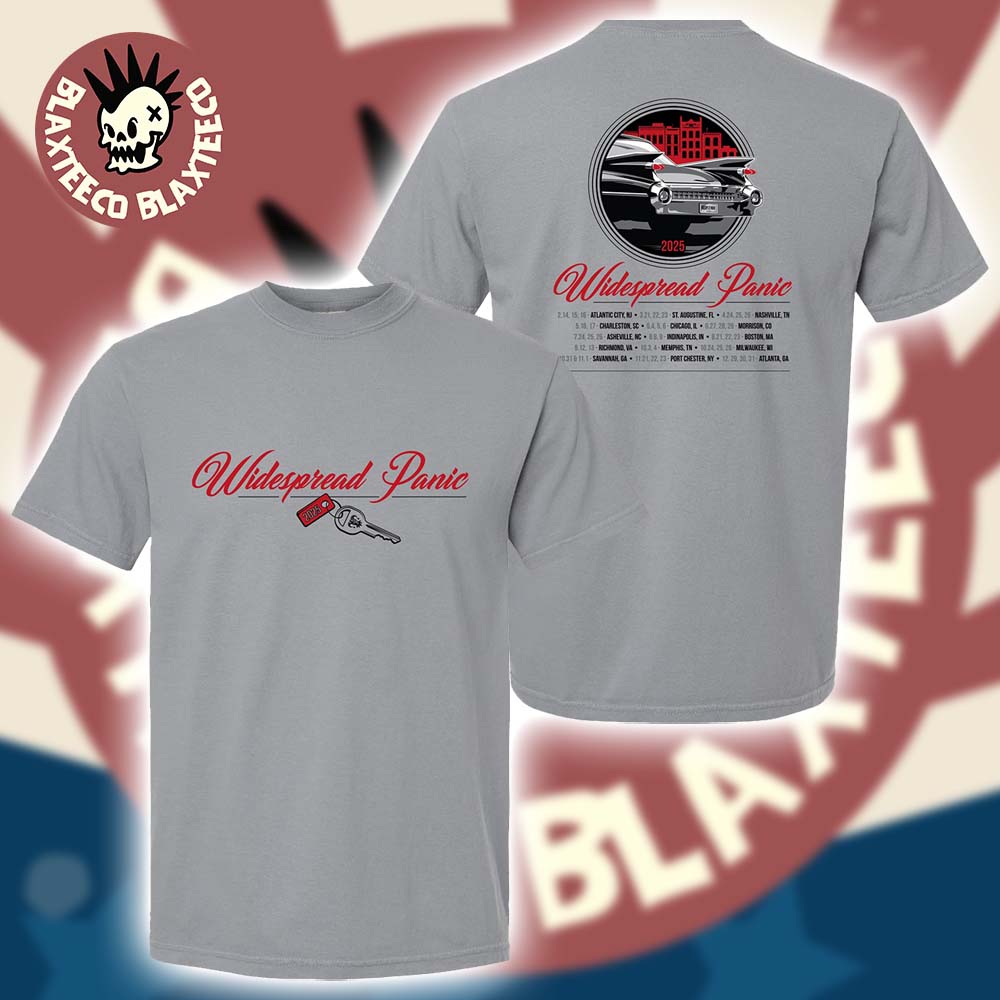 Widespread Panic 2025 North American Tour Merch Tee The Car Key Art Two Sided T-Shirt Unisex T-shirt, Sweatshirt, Hoodie, Long Sleeve Tee - T-Shirt, Sweatshirt, Hoodie