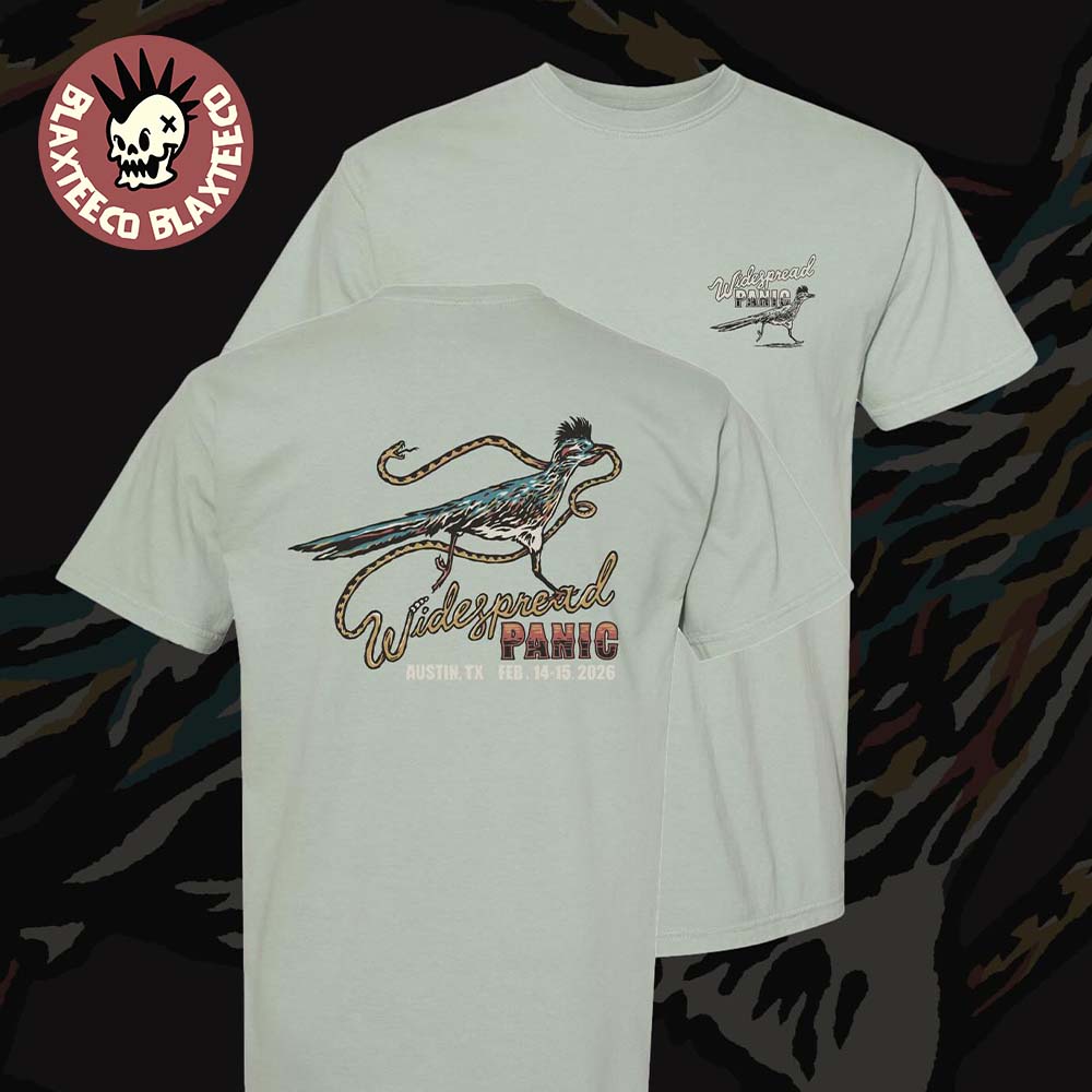 Widespread Panic Austin Texas 2026 Merch Tee At Moody Center On February 14 And 15 2026 Roadrunner T-Shirt - T-Shirt, Sweatshirt, Hoodie