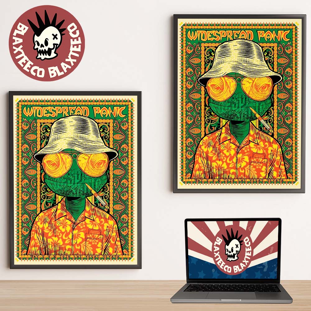 Widespread Panic Las Vegas NV 2026 Merch Poster On May 8 9 10 2026 The Gecko Art Home Decor Poster Canvas - T-Shirt, Sweatshirt, Hoodie