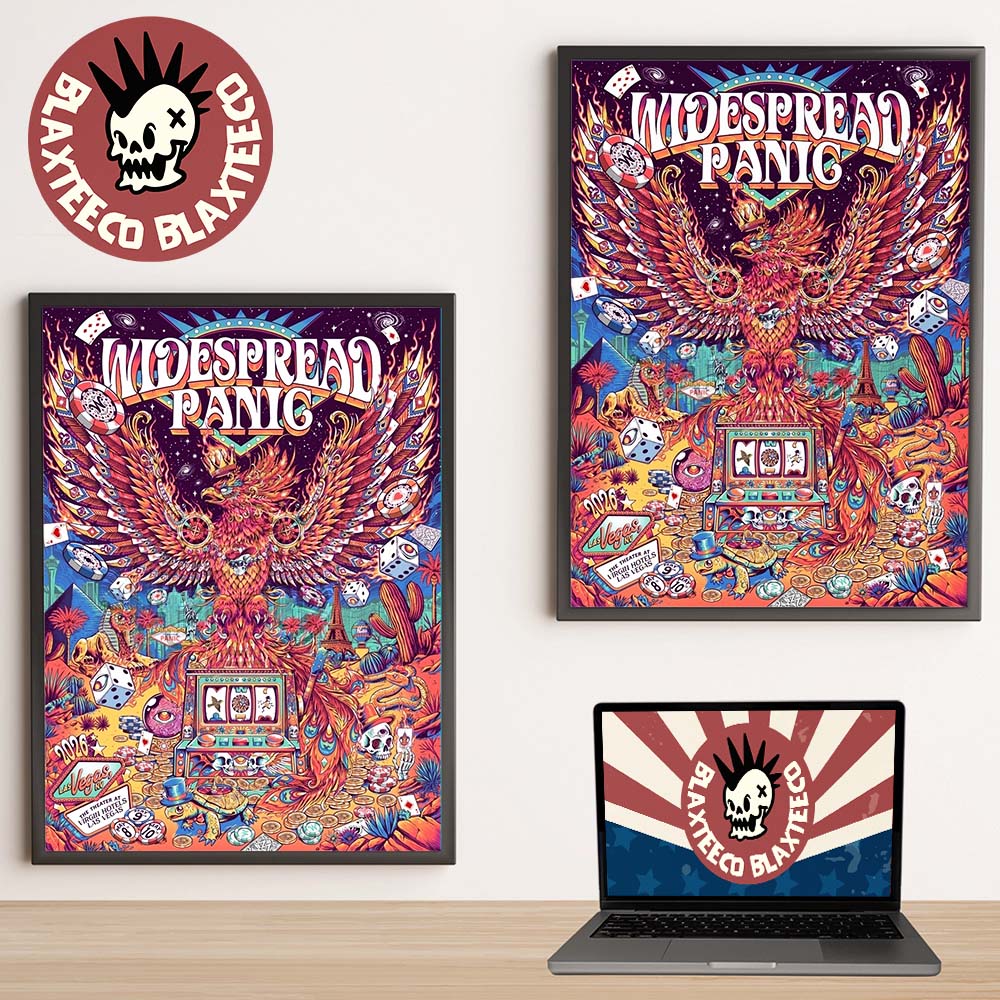 Widespread Panic Las Vegas NV 2026 Merch Tour Poster On May 8 9 10 2026 The Phoenix Art By Juan Ma Orozco Decor Poster Canvas - T-Shirt, Sweatshirt, Hoodie