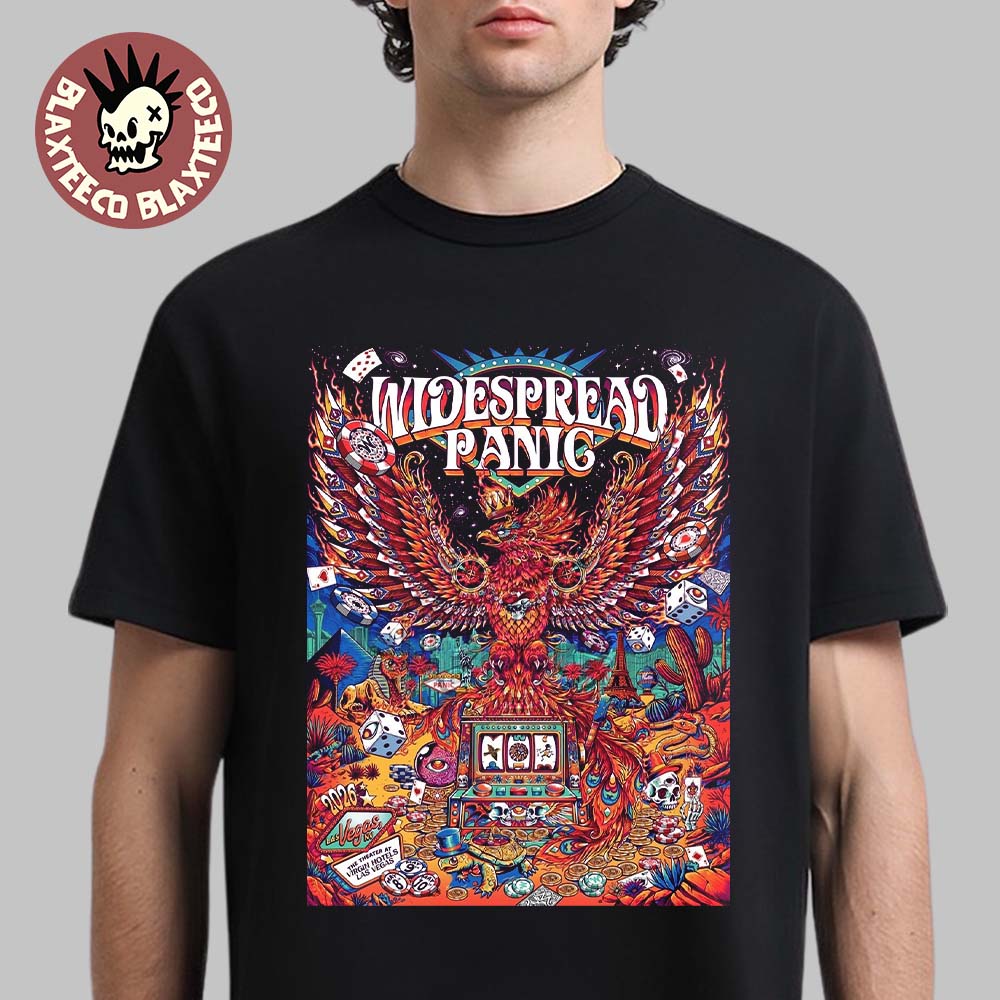 Widespread Panic Las Vegas NV 2026 Merch Tour Poster On May 8 9 10 2026 The Phoenix Art By Juan Ma Orozco T-Shirt - T-Shirt, Sweatshirt, Hoodie