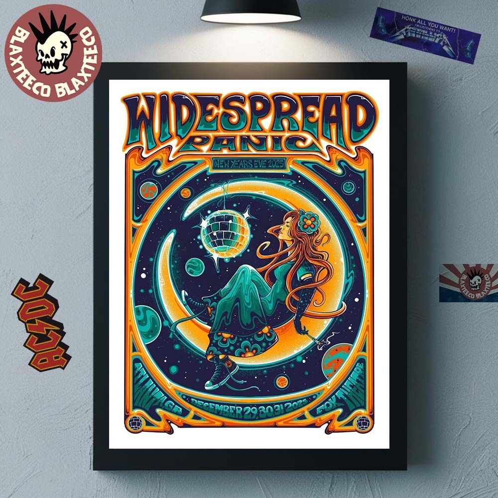 Widespread Panic New Years Eve 2025 Atlanta Georgia Event Poster At Fox Theatre On December 29 30 31 2025 Home Decor Poster Canvas - T-Shirt, Sweatshirt, Hoodie