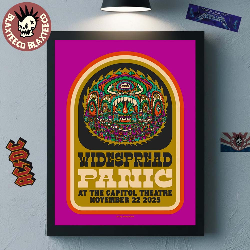 Widespread Panic Port Chester New York 2025 Night 2 Event Poster At The Capitol Theatre On November 22 2025 Poster Canvas - T-Shirt, Sweatshirt, Hoodie