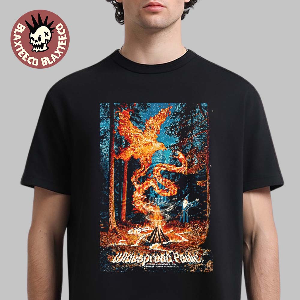 Widespread Panic Savannah Georgia 2025 Merch Mini Poster At Enmarket Arena On October 31 And November 1 2025 T-Shirt - T-Shirt, Sweatshirt, Hoodie