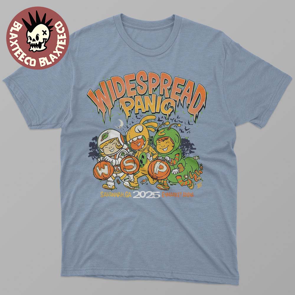 Widespread Panic Savannah Georgia 2025 Merch Tee At Enmarket Arena On October 31 And November 1 2025 Funny Hallloween Costume T-Shirt - T-Shirt, Sweatshirt, Hoodie
