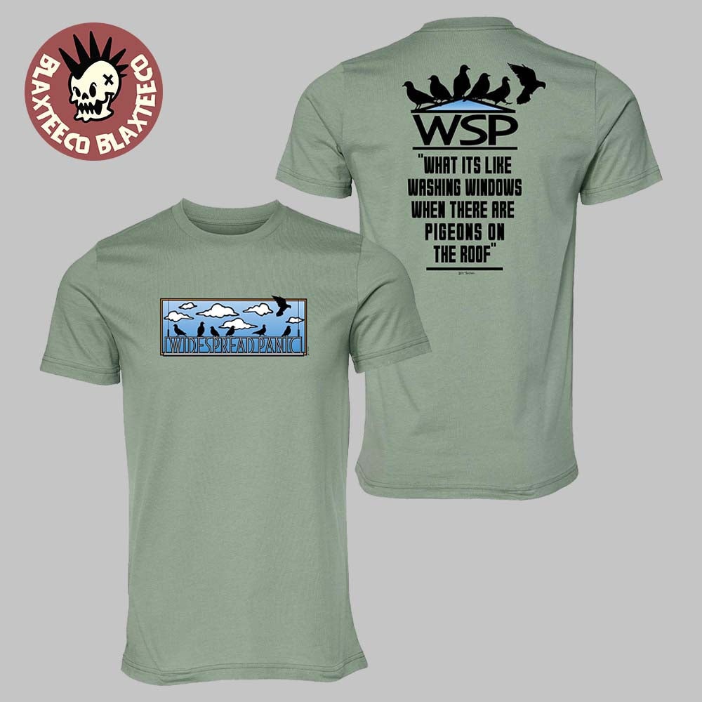 Widespread Panic What It Is Like Washing Windows Pigeons T-Shirt Unisex T-shirt, Sweatshirt, Hoodie, Long Sleeve Tee - T-Shirt, Sweatshirt, Hoodie