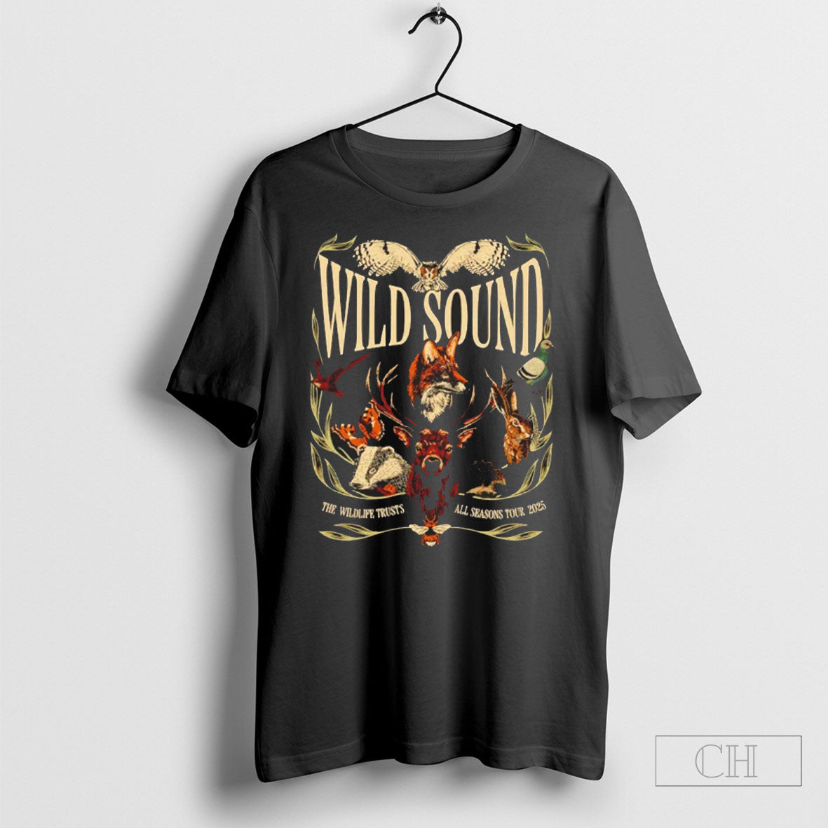 Wild Sound The Wildlife Trusts All Seasons Tour 2025 Shirt Tee Unisex T-shirt, Sweatshirt, Hoodie, Long Sleeve Tee - T-Shirt, Sweatshirt, Hoodie