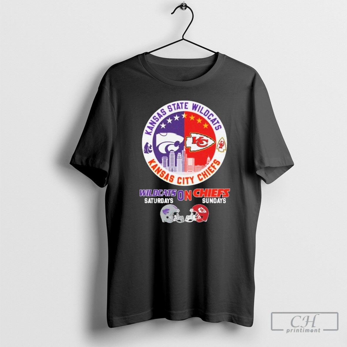 Wildcats Saturdays On Chiefs Sundays City Vintage Unisex T-shirt, Sweatshirt, Hoodie, Long Sleeve Tee - T-Shirt, Sweatshirt, Hoodie