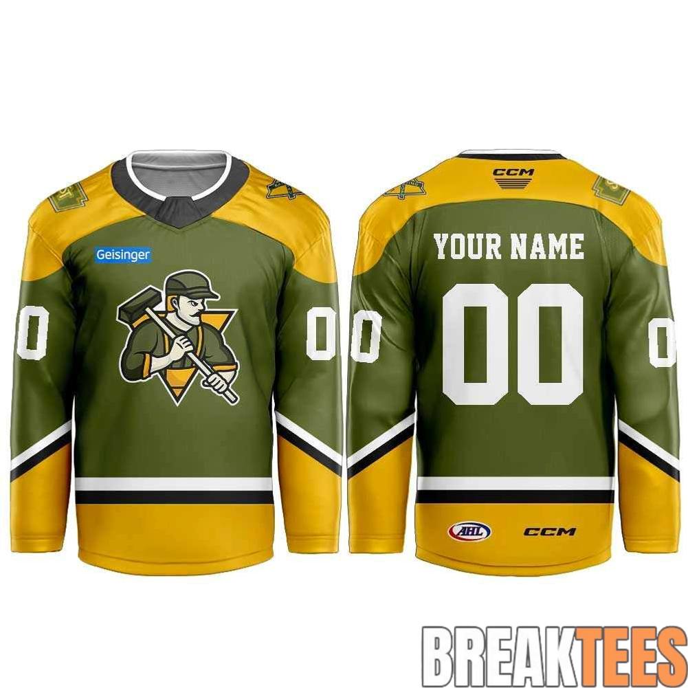 WilkesBarreScranton Penguins Steamtown Gandy Dancers Hockey Jersey hockey jersey product view 3