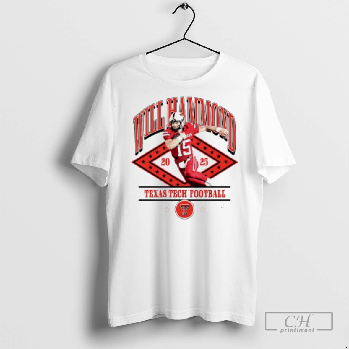Will Hammond Texas Tech Red Raiders Illustrated T Shirts Unisex T-shirt, Sweatshirt, Hoodie, Long Sleeve Tee - T-Shirt, Sweatshirt, Hoodie