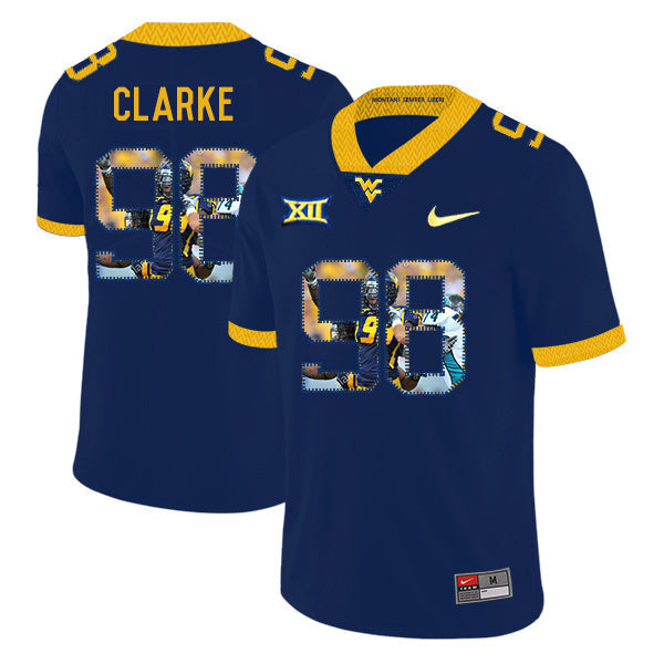 Will Clarke 98 Navy 1 College Football Jersey football jersey product view 1