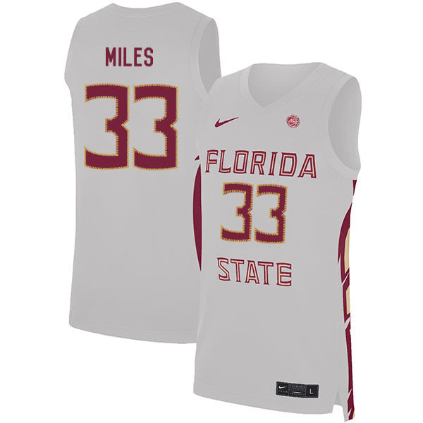 Will Miles 33 White College Football Jersey football jersey product view 1