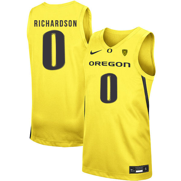 Will Richardson 0 Yellow College Football Jersey football jersey product view 1