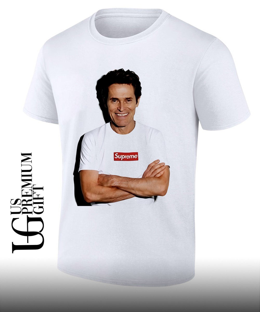 Willem Dafoe wearing Sup photo shirt Unisex T-shirt, Sweatshirt, Hoodie, Long Sleeve Tee - T-Shirt, Sweatshirt, Hoodie