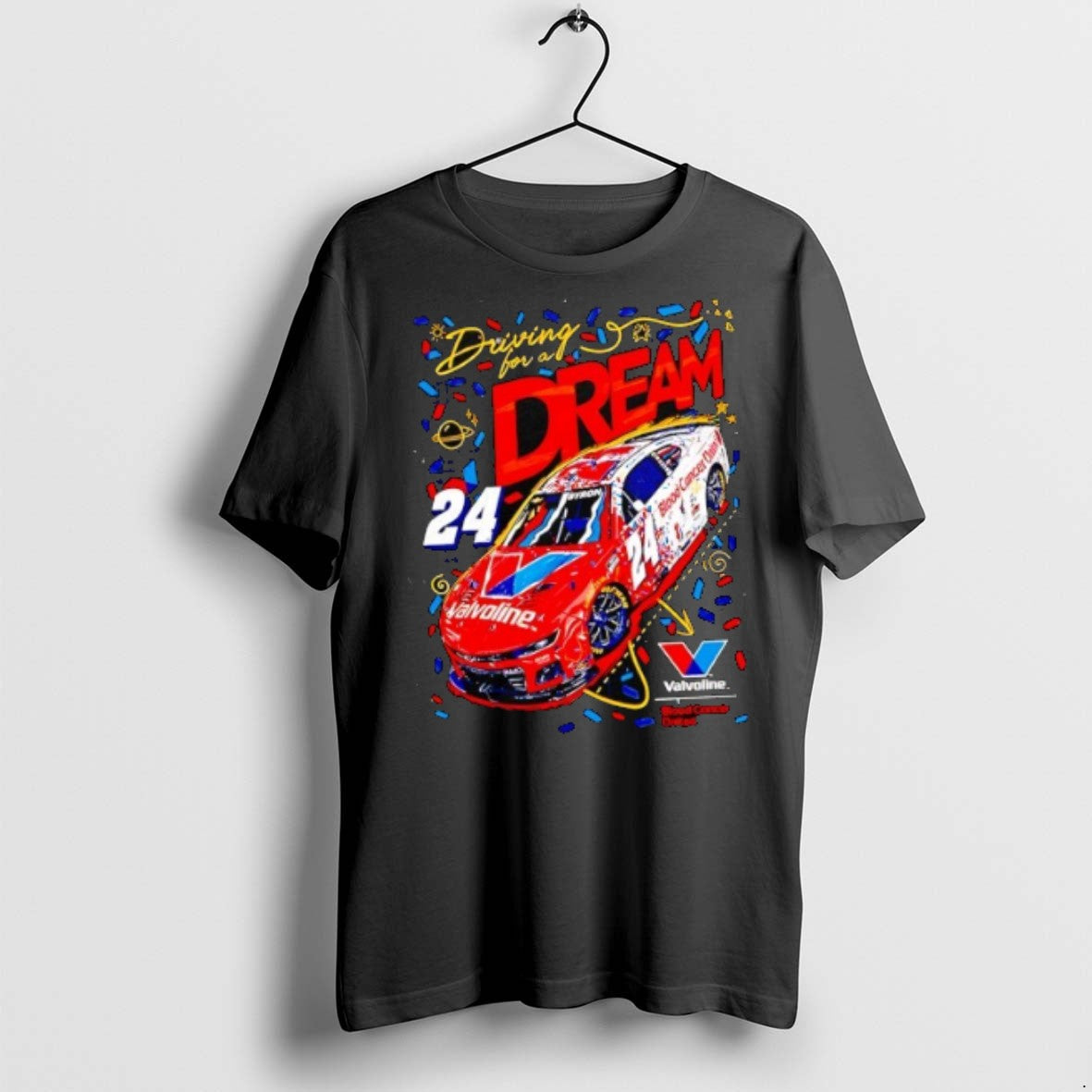William Byron Driving For A Dream No 24 Chevrolet Zl1 For Hendrick Motorsports T Shirts Unisex T-shirt, Sweatshirt, Hoodie, Long Sleeve Tee - T-Shirt, Sweatshirt, Hoodie
