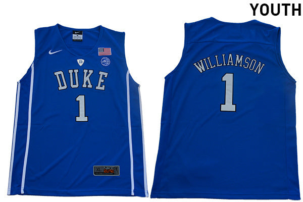 Williamson 1 Youth New Blue College Football Jersey football jersey product view 1