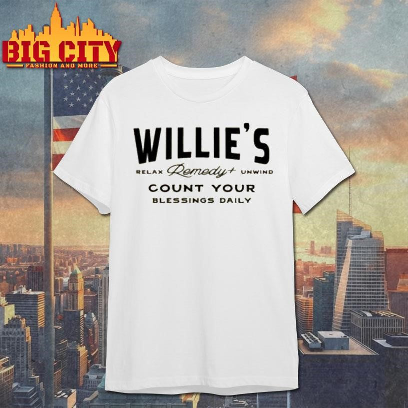 Willie Nelson Count Your Blessings Daily Shirt Unisex T-shirt, Sweatshirt, Hoodie, Long Sleeve Tee - T-Shirt, Sweatshirt, Hoodie