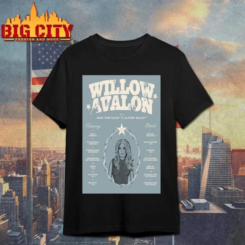 Willow Avalon 2026 Tour Fall Poster shirt Unisex T-shirt, Sweatshirt, Hoodie, Long Sleeve Tee - T-Shirt, Sweatshirt, Hoodie