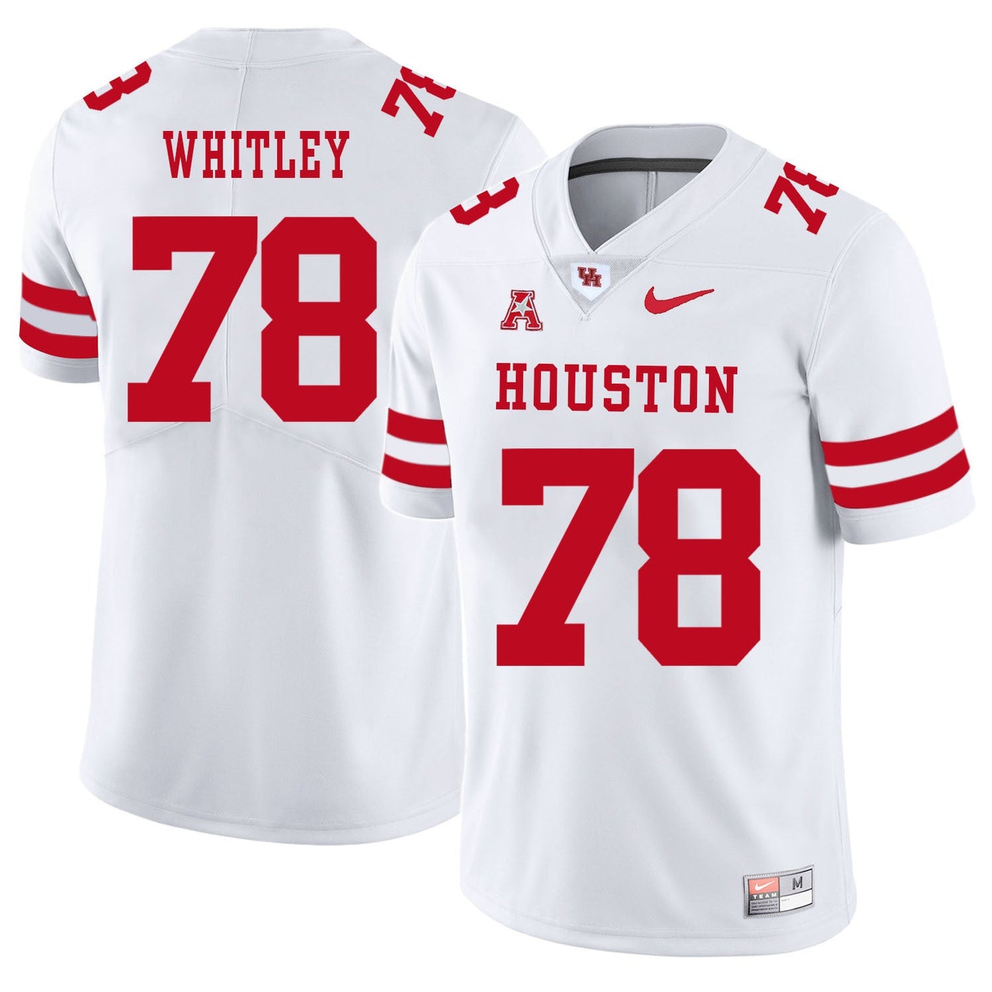 Wilson Whitley 78 White College Football Jersey football jersey product view 1