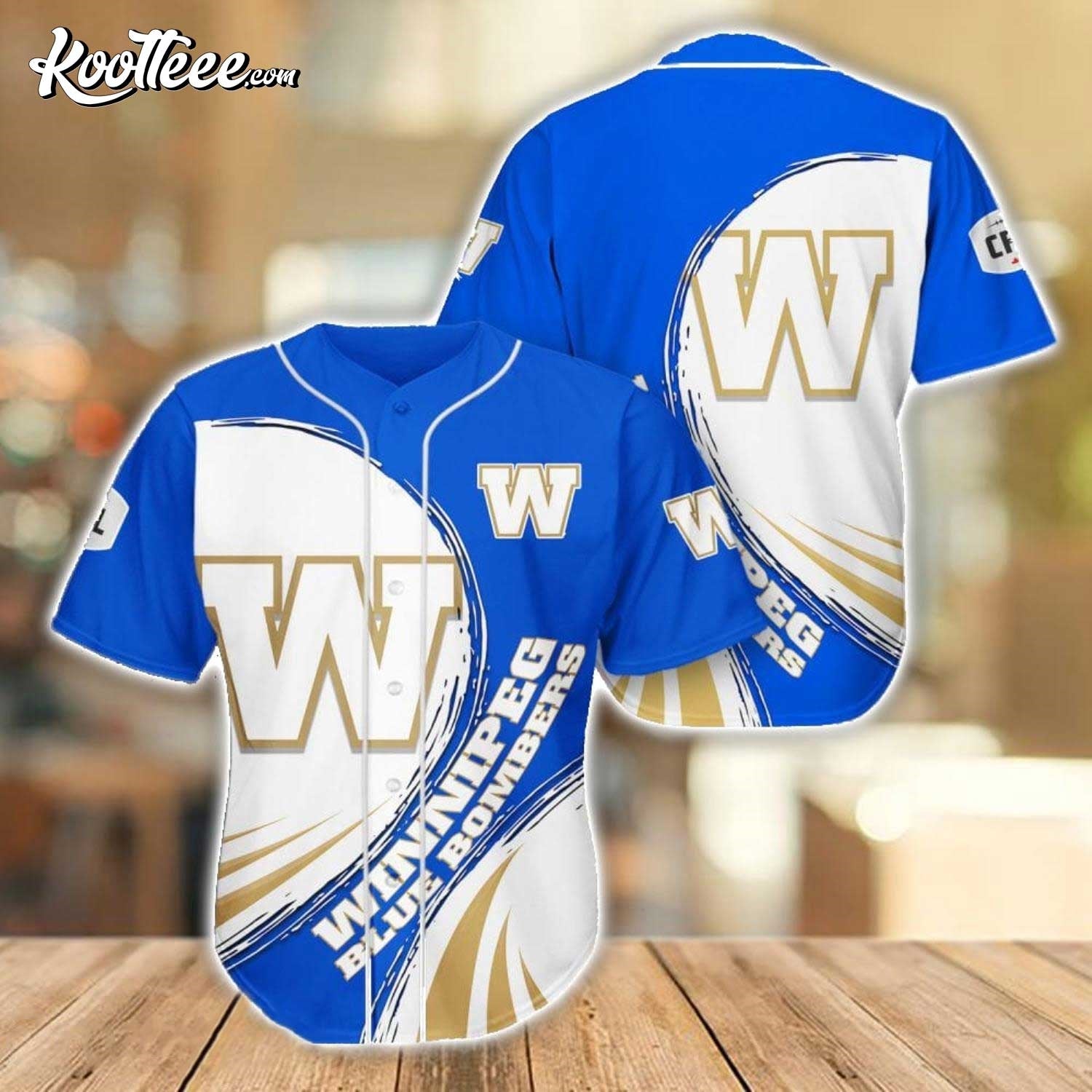 Winnipeg Blue Bombers Sport Team Gift Baseball Jersey baseball jersey product view 1
