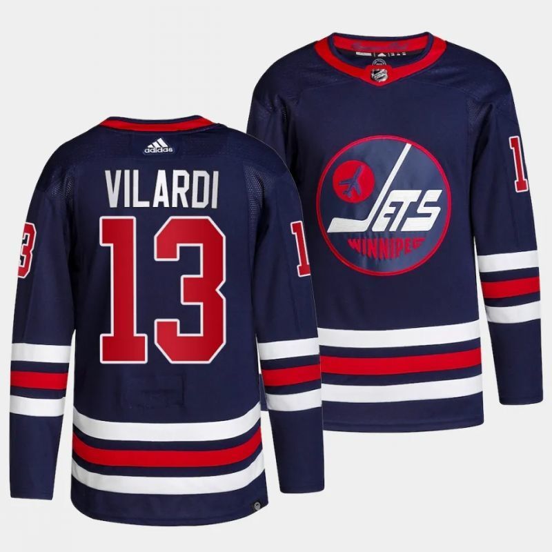 Winnipeg Jets #13 gabriel vilardi alternate authentic pro primegreen navy jersey Hockey Jersey hockey jersey product view 1