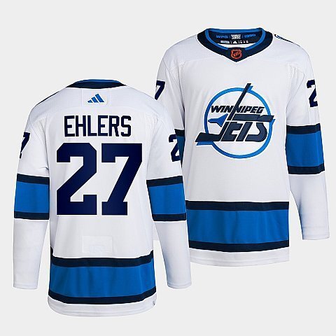 Winnipeg Jets #27 nikolaj-ehlers-white-2022reverse-retro-2.0-authentic-primegreen-jersey Hockey Jersey hockey jersey product view 1