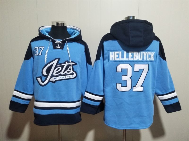 Winnipeg Jets #37 Connor Hellebuyck Jets Hockey Jersey hockey jersey product view 1