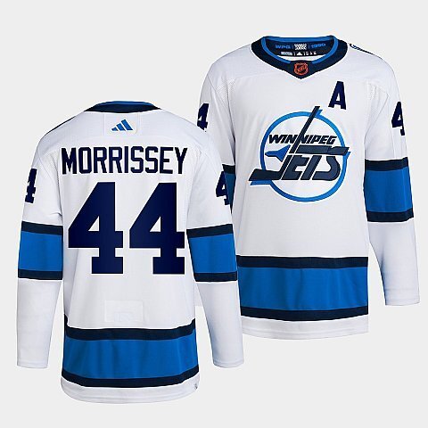 Winnipeg Jets #44 josh-morrissey-white-2022reverse-retro-2.0-authentic-primegreen-jersey Hockey Jersey hockey jersey product view 1