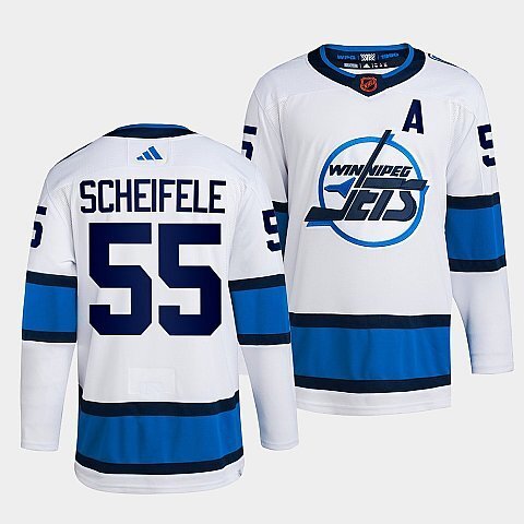 Winnipeg Jets #55 mark-scheifele-white-2022reverse-retro-2.0-authentic-primegreen-jersey Style 2 hockey jersey product view 1