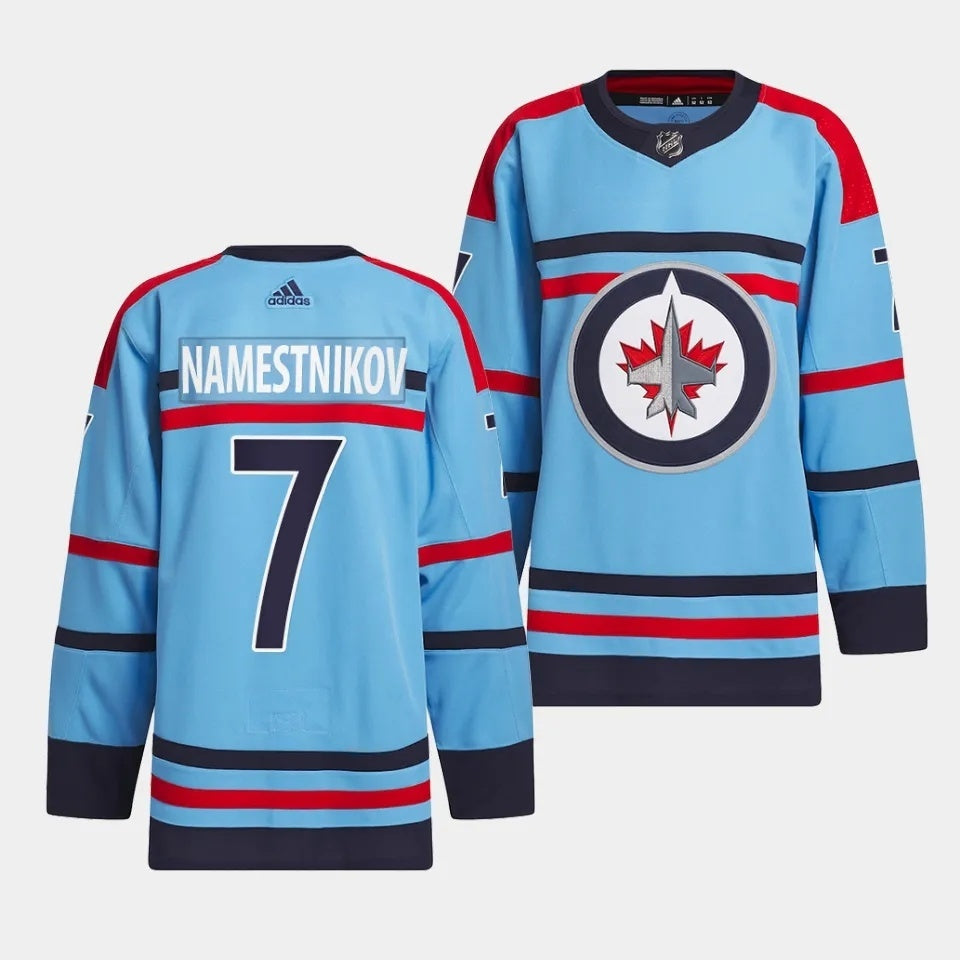 Winnipeg Jets #7 Vladislav Namestnikov 2023-24 RCAF Centennial Light Blue Jersey Hockey Jersey hockey jersey product view 1