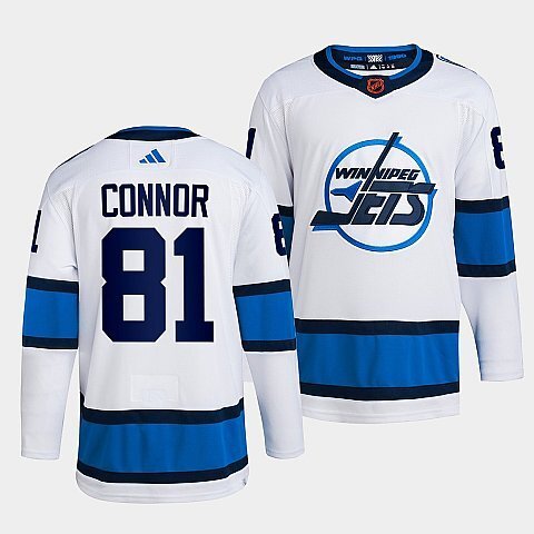 Winnipeg Jets #81 kyle-connor-white-2022reverse-retro-2.0-authentic-primegreen-jersey Hockey Jersey hockey jersey product view 1