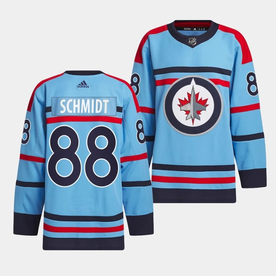 Winnipeg Jets #88 Nate Schmidt 2023-24 RCAF Centennial Light Blue Jersey Hockey Jersey hockey jersey product view 1