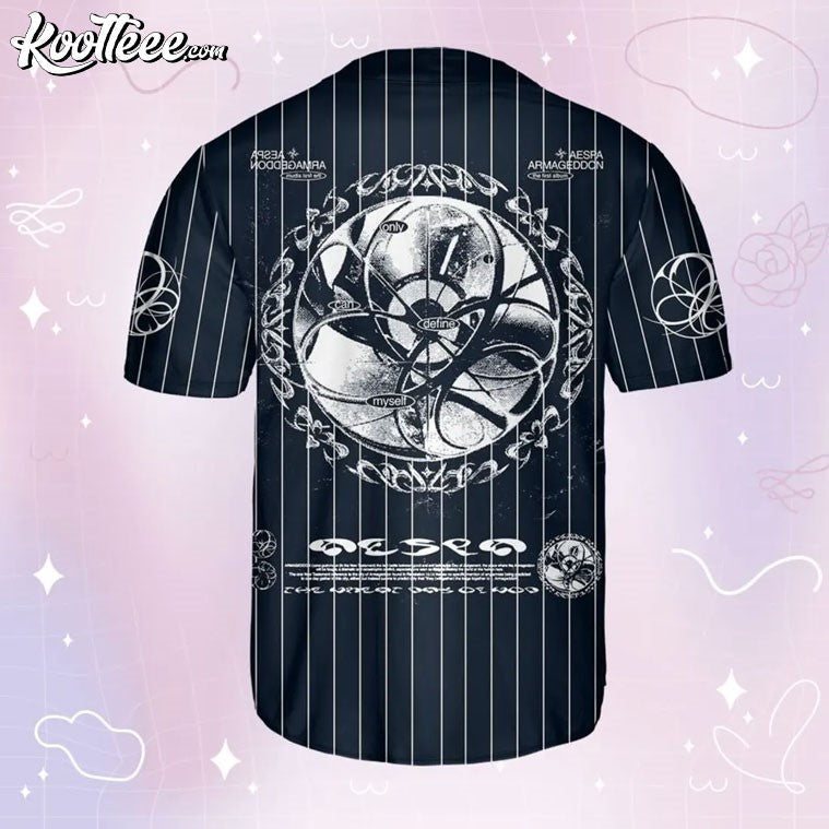 Winter Aespa Armageddon Album Baseball Jersey baseball jersey product view 5